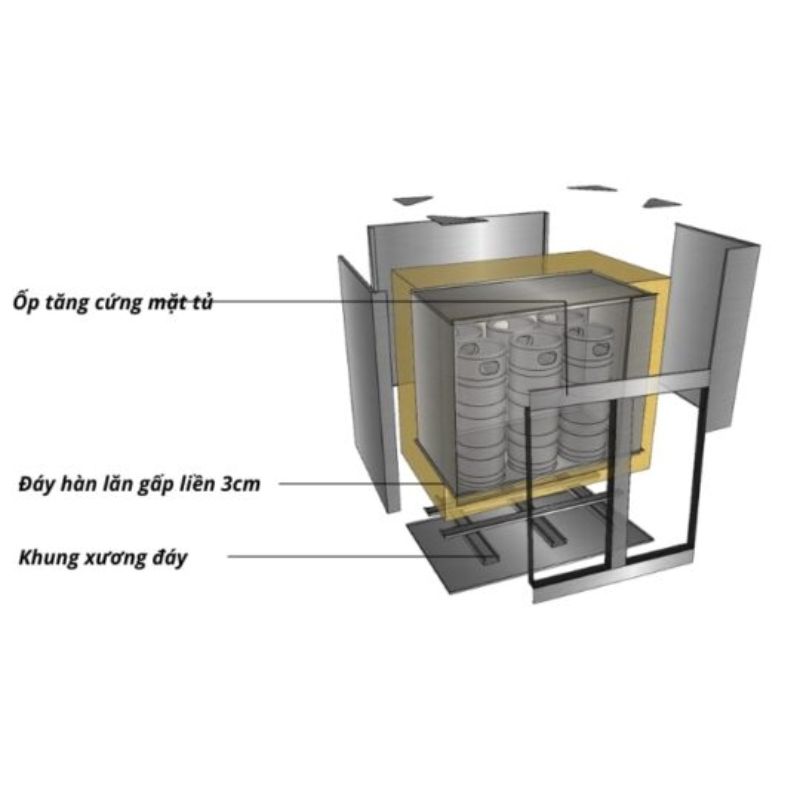 Tủ Bia Khô Quạt Coldraft CR-KQ6B20L (5)
