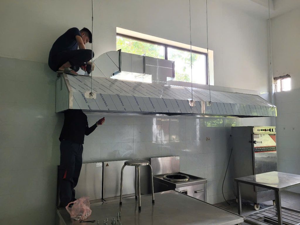 Thi công Bếp nhà hàng Đồ nướng Trung Hoa