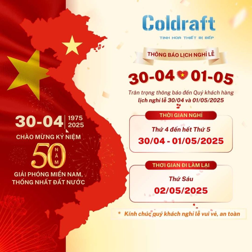 Coldraft Việt Nam - Thông báo nghỉ lễ 30-04